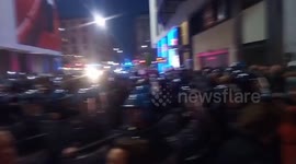 Anti-vaccination protest in Milan, Italy