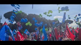 Italy: Tens Of Thousands Gather For Anti-Fascist Demonstration In Rome 2