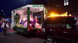 Huge crowds turn out to watch Faversham carnival in Kent, UK