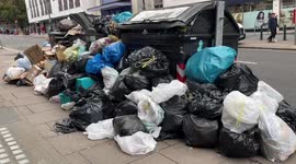 Rubbish bins keep piling high in Brighton as collectors’ strike reaches 13th day