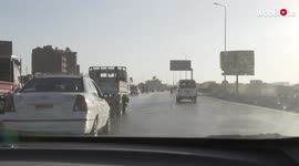 'Tourist spots a man pooping on a busy road in Cairo, Egypt '