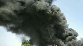 Major fire breaks out at Pipe godown in Ratlam, India