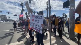 Hundreds protest vaccine mandates in California schools on 'National Walk Out Day'