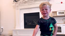 Kid is less than pleased as parents reveal they ate his Halloween sweets