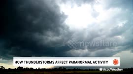 Do thunderstorms affect paranormal activity?