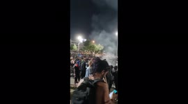 Chile: Protesters Gather In Plaza Dignidad To Mark Second Anniversary Of Social Outbreak 5