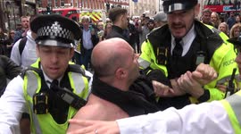 Arrest made as police foil anti-vaccine protestors' attempt to storm Bill & Melinda Gates Foundation office in central London