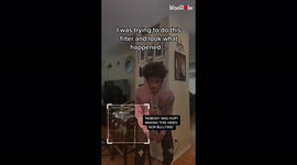 'Boy hits head on the wall while performing viral TikTok photo crop challenge '