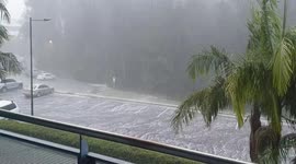 Freak storm in Australia lashes New South Wales with huge hailstones