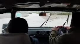 Flooded roads after heavy rain in Uttarakhand, India