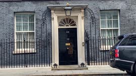 UK PM Boris Johnson leaves 10 Downing Street ahead of PMQs
