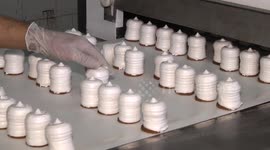 Satisfying footage shows Gaza factory producing traditional sweets