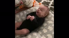 Daddy’s finally home to play!