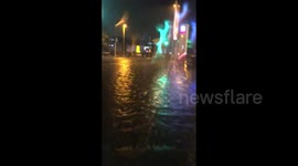 Southern England battered with heavy rain as Storm Aurore moves in
