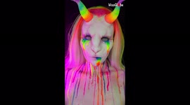 Canadian makeup artist turns into 'rainbow devil' to celebrate Pride month