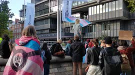 Transgender Action Block protest against the 'hate group' LGB Alliance in London