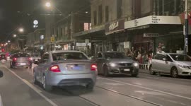 Australians celebrate the end of lockdown in Melbourne streets