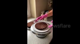 The process of creating a cake