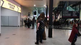 Chewbacca Surprises Guests At The MCM Comic Con In London