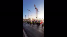 Luxembourg: Polish Miners March To EU Court Of Justice To Protest Mine Closure 2