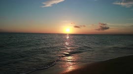 Enjoying the Beauty of the Sunset, On the Beach (Wonderful Sunset)