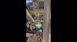 Selfridges in London have turned on their inside Christmas lights today