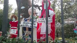 New Orleans house fills yard with DOZENS of skeletons ahead of Halloween