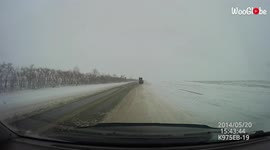 'Dashcam Catches Horrible Car Accident on a Highway in Russia '