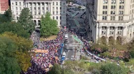 Anti Vax Mandate protest for New York City municipal workers