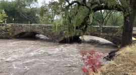 Napa river overflowing after Bomb Cyclone hits California's Bay Area