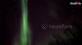 'Captivating Northern Lights fill the Norwegian & Finnish skies with dynamic color '