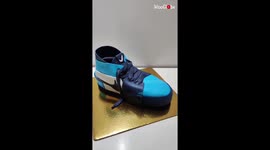 Baker swishes super realistic Air Jordan cake design