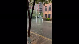 Nor'easter brings heavy rain and flooded streets in Hoboken