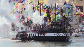Pirate convention takes over the seas as colourful flotilla sails through Florida
