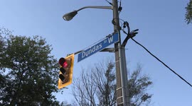 Toronto Dundas street sign after politicians voted to spend millions renaming the street due to Henry Dundas's connection to slave trade
