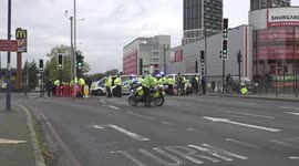 Insulate Britain protesters block the A40 in north Acton, London