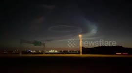 Possible UFO catches eyes of driver on busy US highway