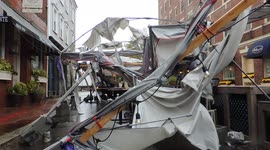 Storm Damage in Salem, Massachusetts on October 27, 2021 - Restaurant Clip 2