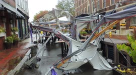 Storm Damage in Salem, Massachusetts on October 27, 2021 - Restaurant Clip 7