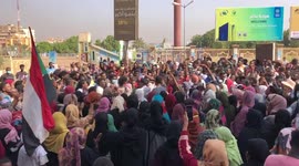 Protest against the military coup in Khartoum, Sudan