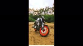 Bike riding in heavy vally forest maunten nature