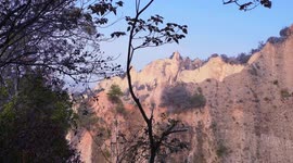 Nature/Spectacular Beautiful Fire Mountain ,a canyon like mountain in Taiwan