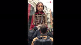 'GIGANTIC migrant puppet, 'Little Amal' gets a warm reception on reaching London '