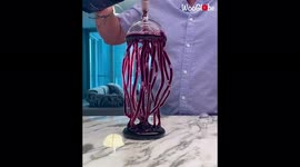 Glassblower unveils stunning jellyfish wine decanter