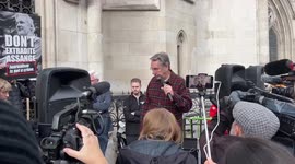 Rebecca Vincent from Reporters Without Borders speaks about first half of appeal case on Thursday