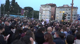 Packed protest in Rome after Italy’s senate votes down anti-homophobic violence bill
