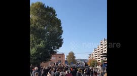 Protest against Covid-19 Green Pass in Trieste, Italy