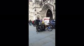 UK: Supporters Of Julian Assange Protest Outside High Courts In London