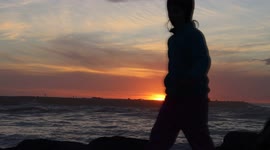 North Jetty Sunset Florence, Oregon