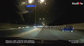 'Kamikaze driving on a Russian highway results in a DRAMATIC accident 
'